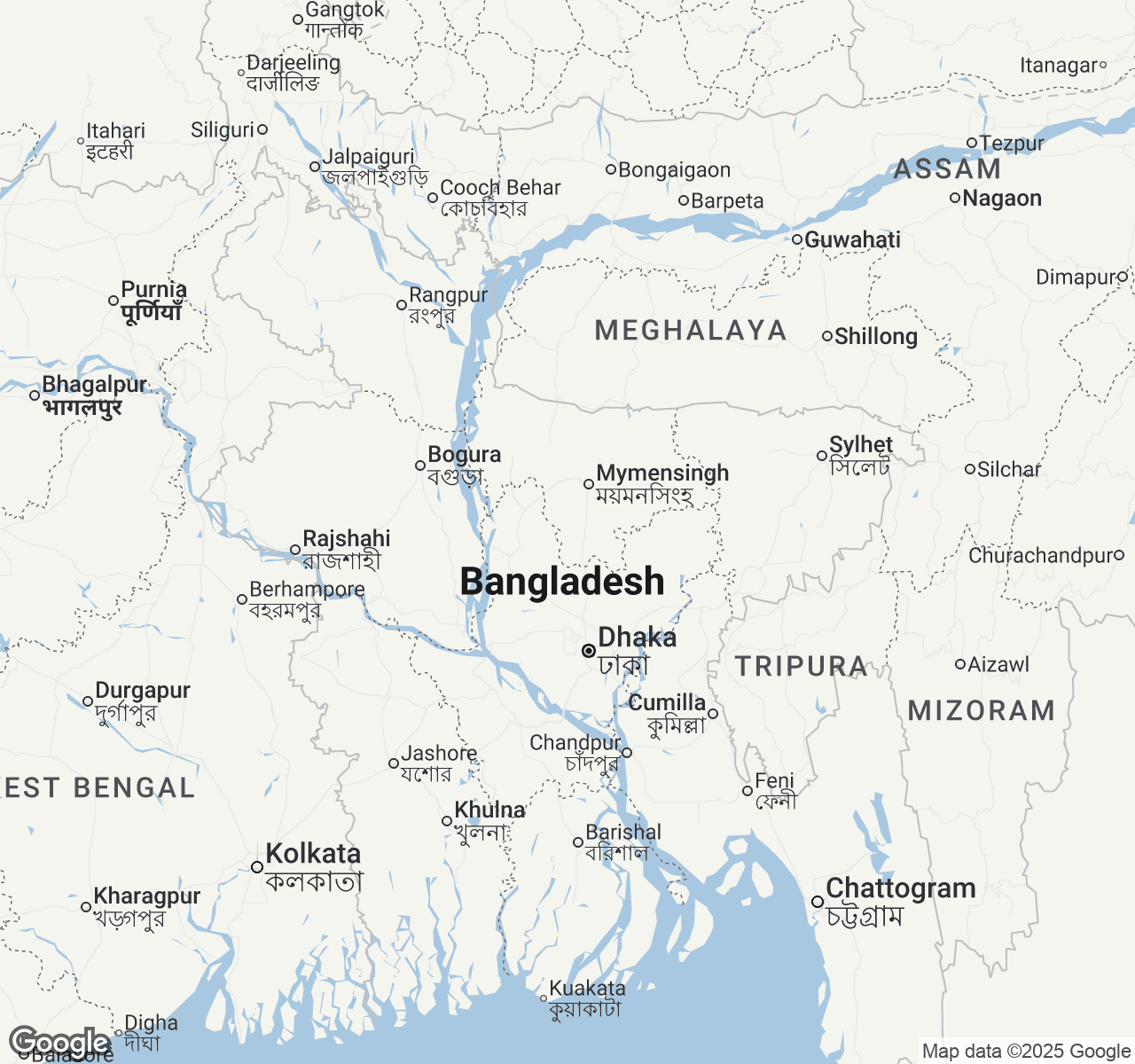 Map of Bangladesh